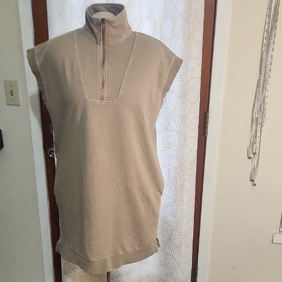 Double Zero Dresses & Skirts - Double Zero Taupe Streetwear Minimalist Tunic Top/Dress Size Large